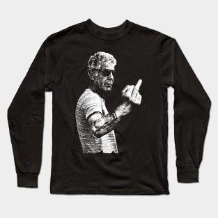 Anthony Bourdain middle finger pose Long Sleeve T-Shirt